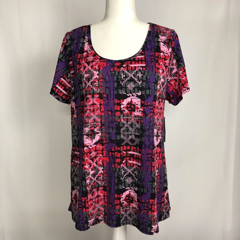 Classic T LuLaRoe Purple Pattern 18-20